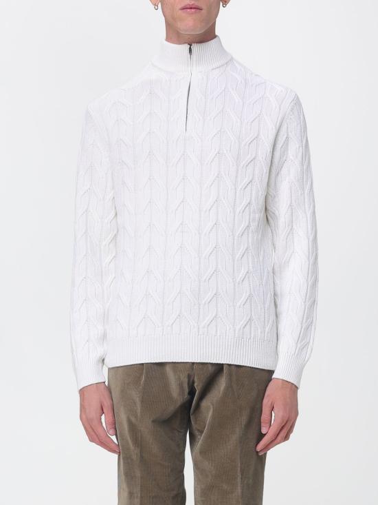 26FW 루치아노 바르베라 집업 니트 199A4753046 102 White