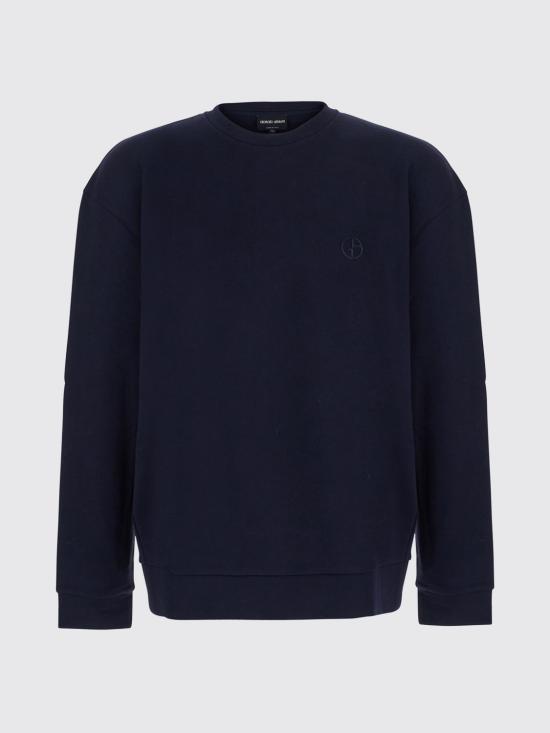 26FW 조르지오 아르마니 긴팔 티셔츠 GM000328TE11705 UB115 Blue - GIORGIO ARMANI