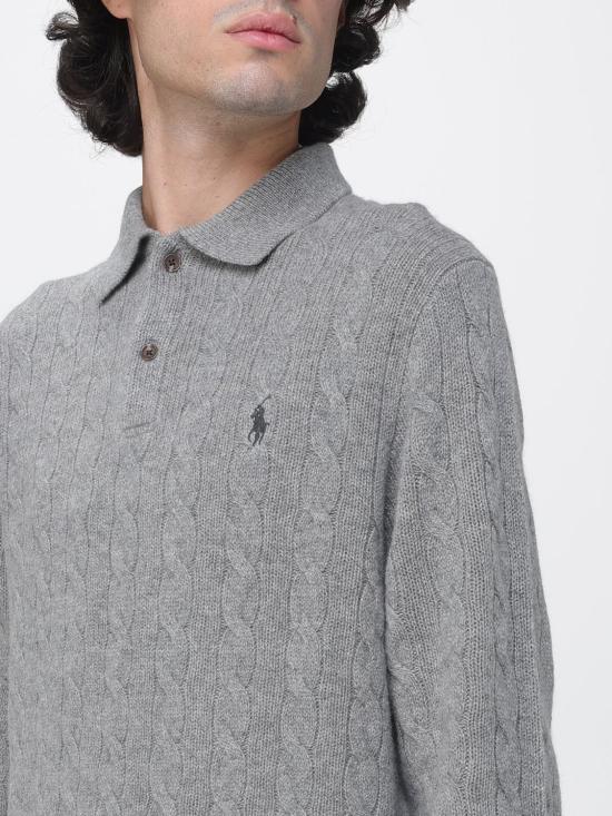 26FW 폴로 랄프로렌 폴로 티셔츠 710974165 002 Grey - POLO RALPH LAUREN