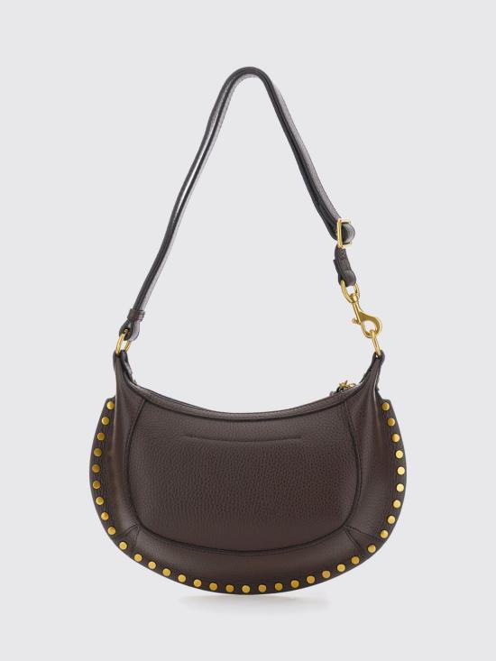 26FW 이자벨마랑 오스칸 문 풀 그레인 레더 스터드 바게트 숄더백 PP0003FAD1C04M 50CF Brown - ISABEL MARANT