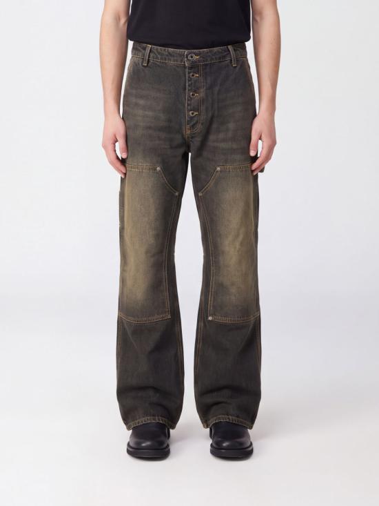 26FW 오프화이트 데님 팬츠 44MYA19JF26D002 011 Black