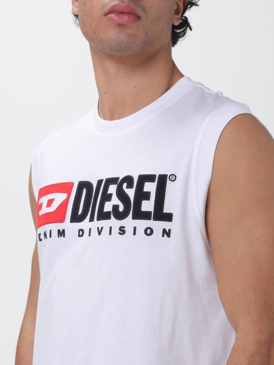 26FW 디젤 반팔 티셔츠 A105080GRAI 100 White - DIESEL