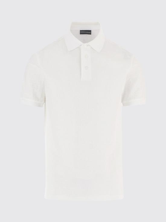 26FW 엠포리오 아르마니 폴로 티셔츠 EM004595AF10762 F0185 White - EMPORIO ARMANI