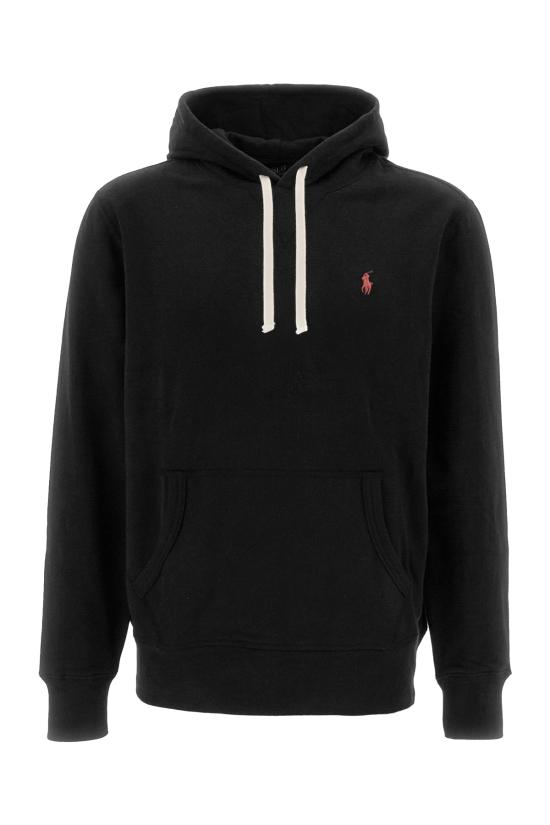 26FW 폴로 랄프로렌 포니로고 자수 후드 티셔츠 710766778 008 BLACK
