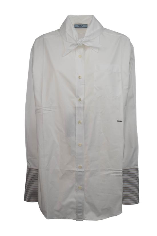 26FW 프라다 셔츠 P470JR6283 F0009 Bianco