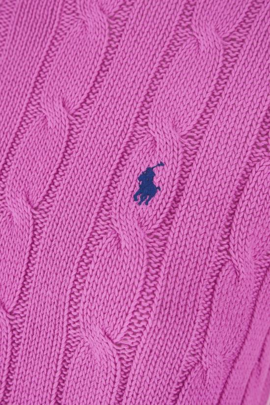 26FW 폴로 랄프로렌 폴로 자수 케이블 니트 스웨터 211971865 506 THISTLE PINK - POLO RALPH LAUREN