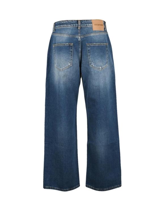 25FW God Save Denim 데님 블루 컬러의 뻣뻣한 일자형 와이드 레그 진 - OTHER BRANDS