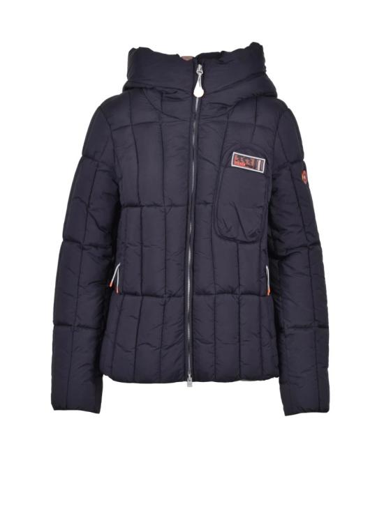 25FW 데커 자켓 블랙 퀼팅 경량 후드 폴리아미드 다운 재킷