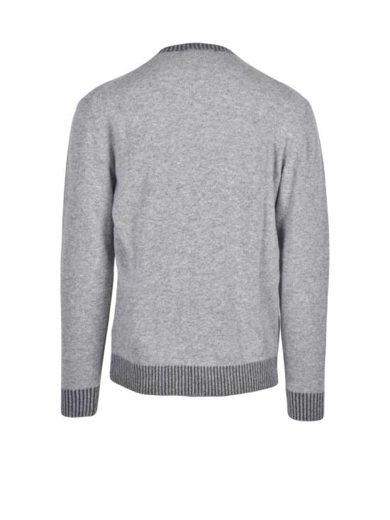 25FW Cashmere Company P. 니트웨어 프리미엄 울 소재에 골지 트리밍이 있는 크루넥 풀오버 - CASHMERE COMPANY