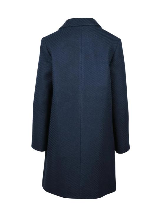 25FW Lakore 코트 미드나잇 블루 더블 브레스트 울 블렌드 - OTHER BRANDS