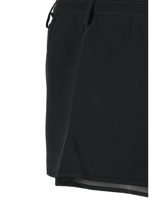 25FW 디 아티코 스커트 블랙 비대칭 지퍼 미니 - THE ATTICO