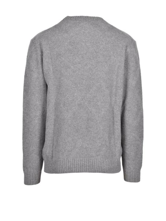 25FW Cashmere Company P. 니트웨어 톤온톤 자수 디테일이 있는 크루넥 스웨터 - CASHMERE COMPANY