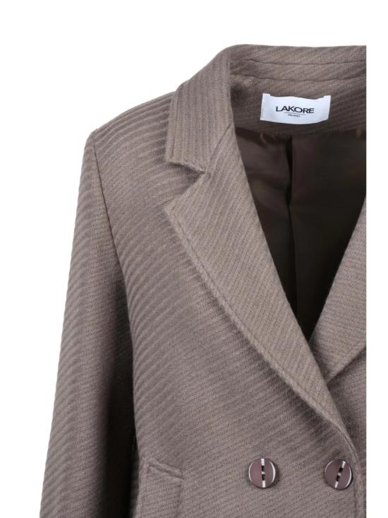 25FW Lakore 코트 터쿼이즈 색상 더블 브레스트 울 혼방 - OTHER BRANDS