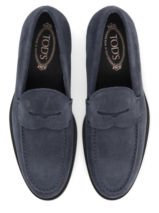 25FW 토즈 스탬프 모노그램 스웨이드 로퍼 XXM0ZF0Q920RE0 U805 Black - TODS