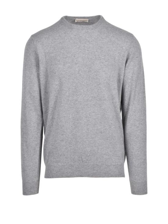 25FW Cashmere Company P. 니트웨어 캐시미어와 울 혼방 소재의 연회색 크루넥 스웨터