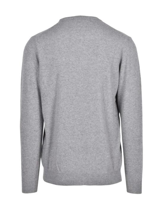 25FW Cashmere Company P. 니트웨어 캐시미어와 울 혼방 소재의 연회색 크루넥 스웨터 - CASHMERE COMPANY