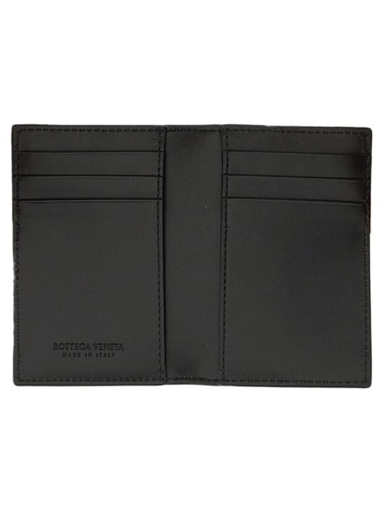  보테가베네타 인트레치아토 플랩 카드 케이스 749417 VCPQ48803 Black - BOTTEGA VENETA