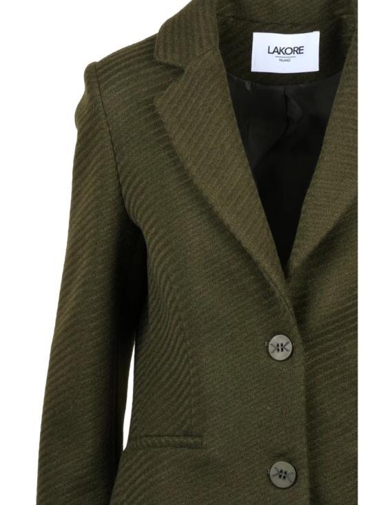 25FW Lakore 코트 녹색 울 혼방 슬림핏 - OTHER BRANDS