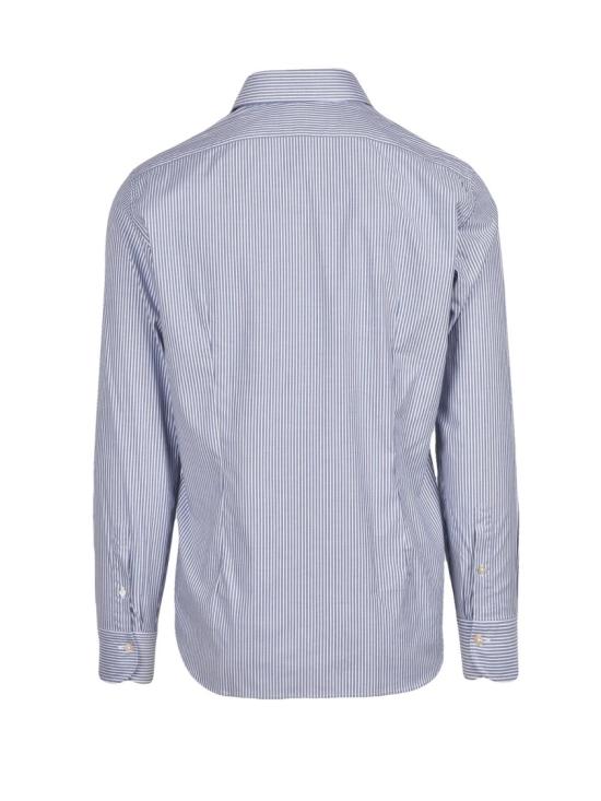 25FW Grigio 셔츠 파란색/흰색 줄무늬 스트레치 코튼 - OTHER BRANDS