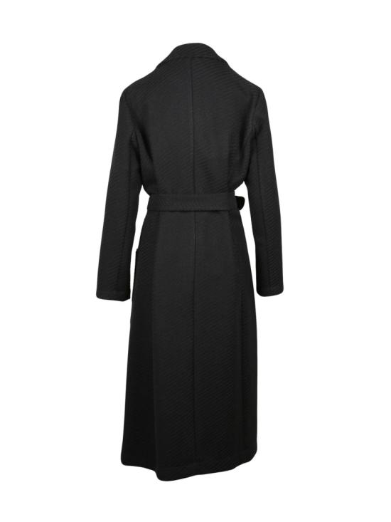 25FW Lakore 코트 블랙 벨트 울 혼방 롱 - OTHER BRANDS