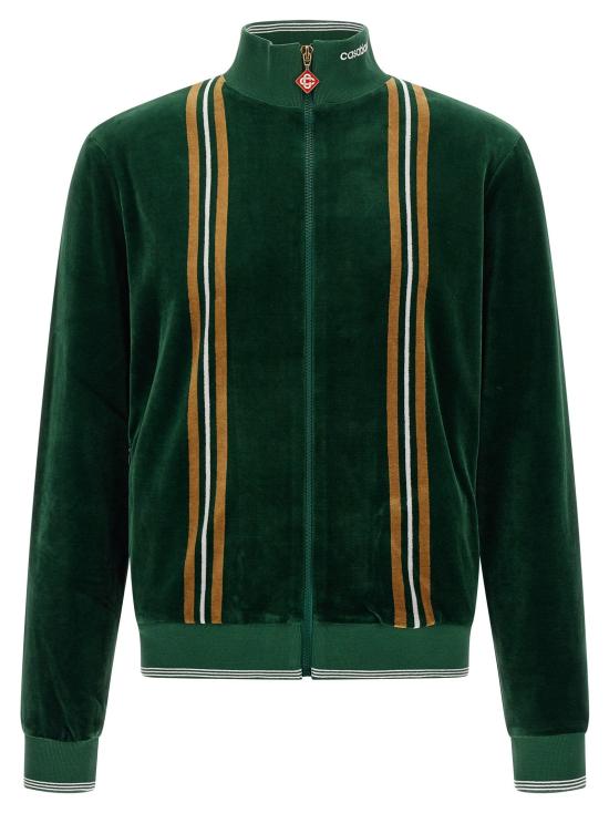  카사블랑카 긴팔 티셔츠 LDMAW26JTP55401GREENBROWNOFFWHITE