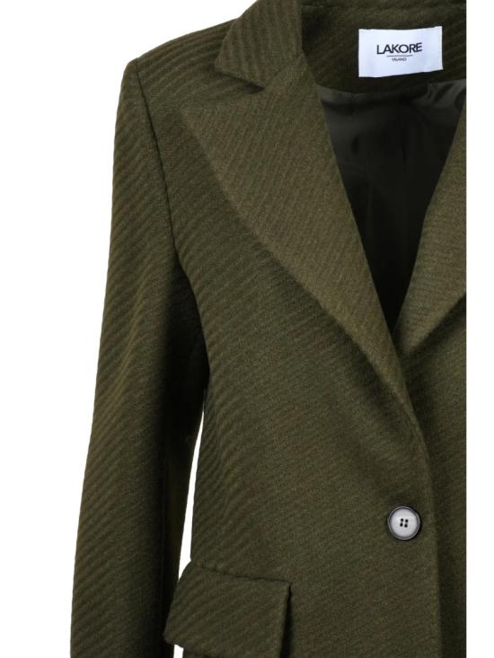 25FW Lakore 코트 녹색 울 혼방 슬림핏 - OTHER BRANDS