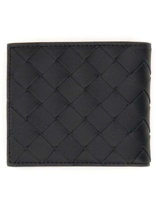  보테가베네타 인트레치아토 반지갑 743211 VCPQ48803 Black - BOTTEGA VENETA