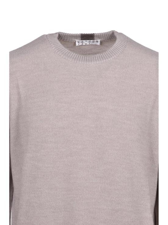 25FW Cashmere Company P. 니트웨어 미니멀한 디자인의 메리노 울 크루넥 스웨터 - CASHMERE COMPANY