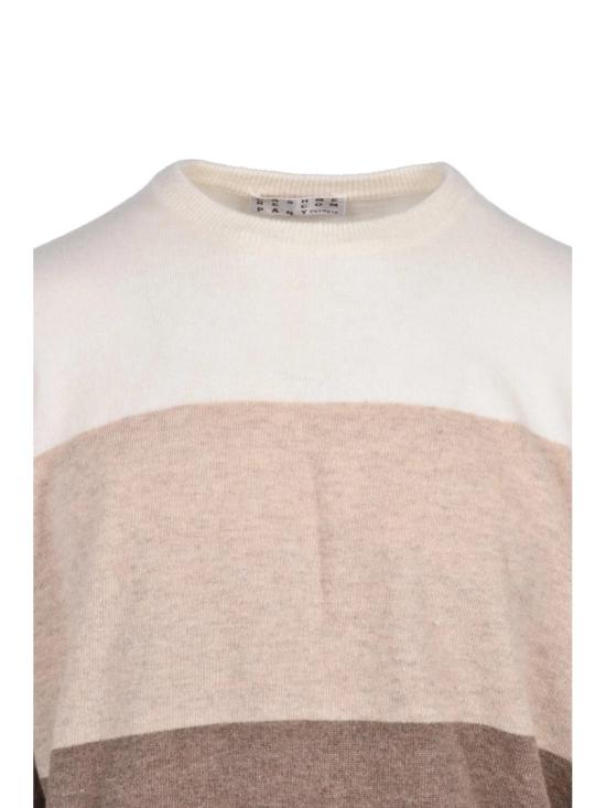 25FW Cashmere Company P. 니트웨어 캐시미어 컴퍼니의 그라데이션 스트라이프 크루넥 스웨터 P. - CASHMERE COMPANY