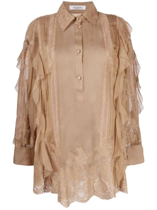  발렌티노 가라바니 블라우스 VB0AE5X52UPGH9 BEIGE