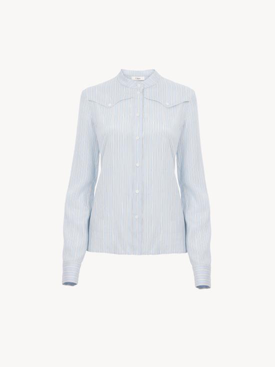 끌로에 셔츠 CH26WHT91328 BLUE