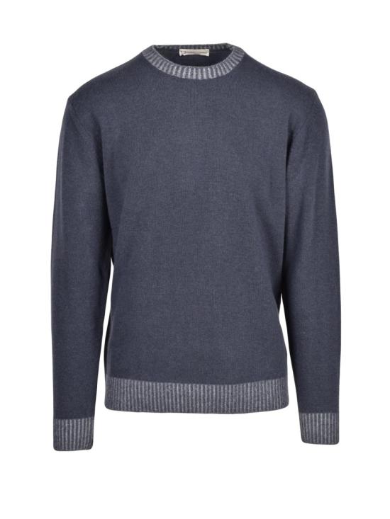 25FW Cashmere Company P. 니트웨어 다크 그레이 울 소재의 크루넥 풀오버 스웨터