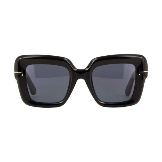  톰포드 안경 스퀘어 풀림 선글라스 FT115701 샤이니 블랙/스모크 - TOMFORD