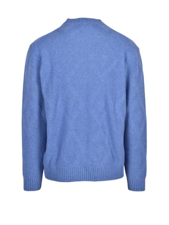 25FW Cashmere Company P. 니트웨어 연한 파란색 자수 크루넥 스웨터 - CASHMERE COMPANY