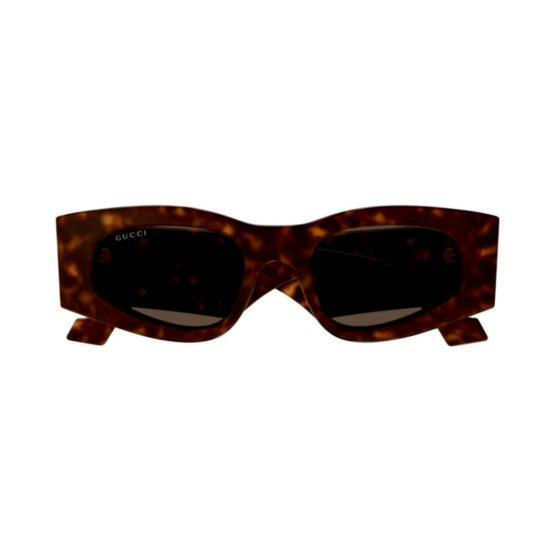  구찌 안경 스퀘어 풀림 선글라스, 하바나 프레임, 브라운 렌즈, GG1754 S002 - GUCCI