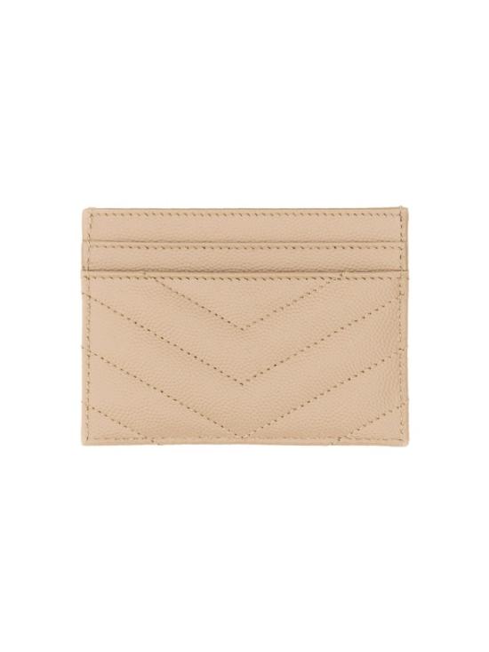  생로랑 카산드라 마틀라세 카드 케이스 423291 BOW012721 Neutrals - SAINT LAURENT