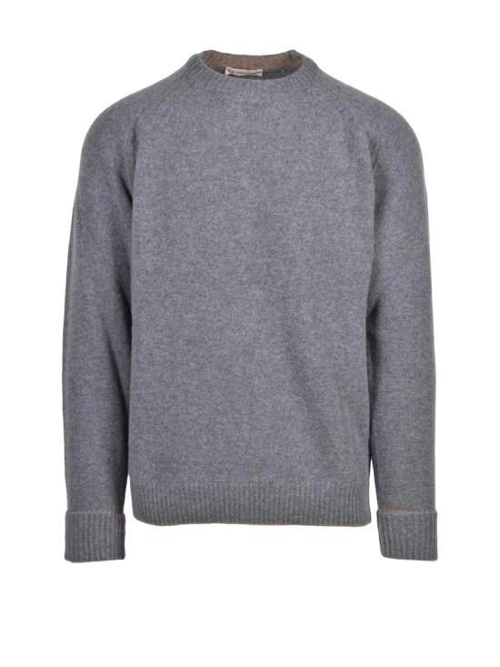 25FW Cashmere Company P. 니트웨어 부드러운 울-폴리아미드 혼방 소재의 크루넥 풀오버