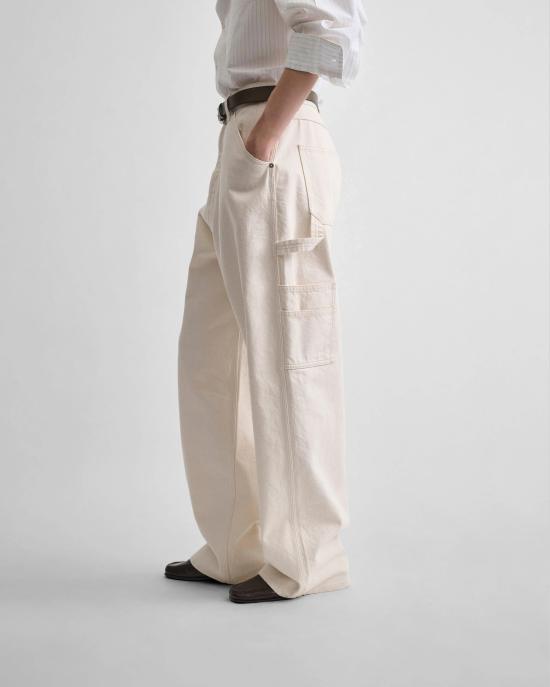  피비 파일로 데님 팬츠 DP152 CO3273 BEIGE - PHOEBE PHILO