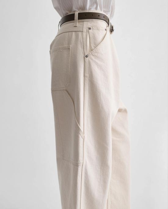  피비 파일로 데님 팬츠 DP152 CO3273 BEIGE - PHOEBE PHILO