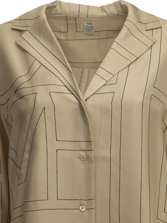 26FW 토템 블라우스/셔츠 213 755 707 926IVORY Beige - TOTEME