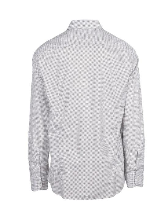 25FW 마리아노 나폴리 셔츠 흰색/갈색 도트 무늬 면 - MARIANO NAPOLI