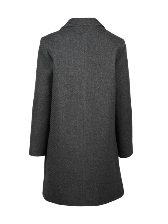 25FW Lakore 코트 다크 그레이 더블 브레스트 울 혼방 - OTHER BRANDS
