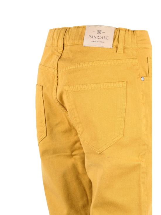 25FW 빠니깔레 데님 노란색 슬림핏 스트레치 코튼 치노 팬츠 - PANICALE