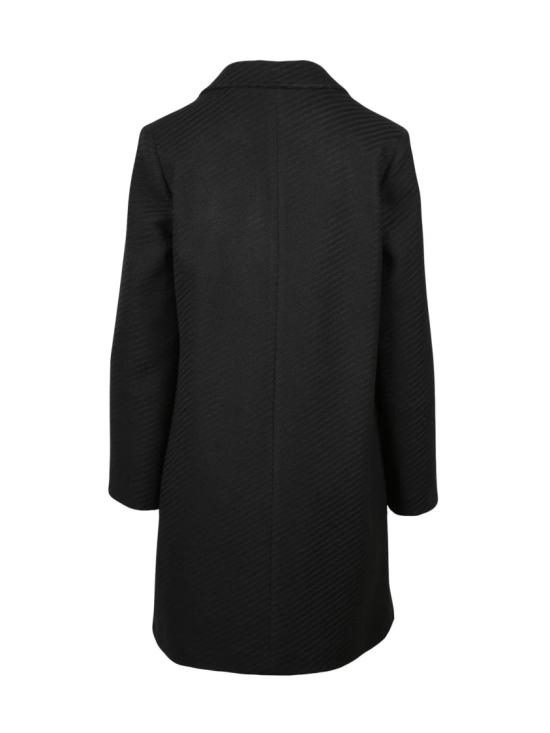 25FW Lakore 코트 블랙 더블 브레스트 울 블렌드 - OTHER BRANDS
