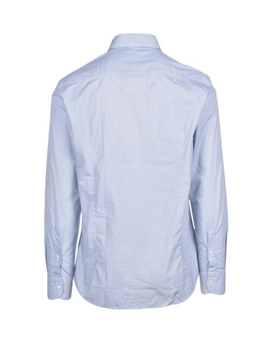 25FW 마리아노 나폴리 셔츠 연한 파란색 기하학 무늬 면 - MARIANO NAPOLI
