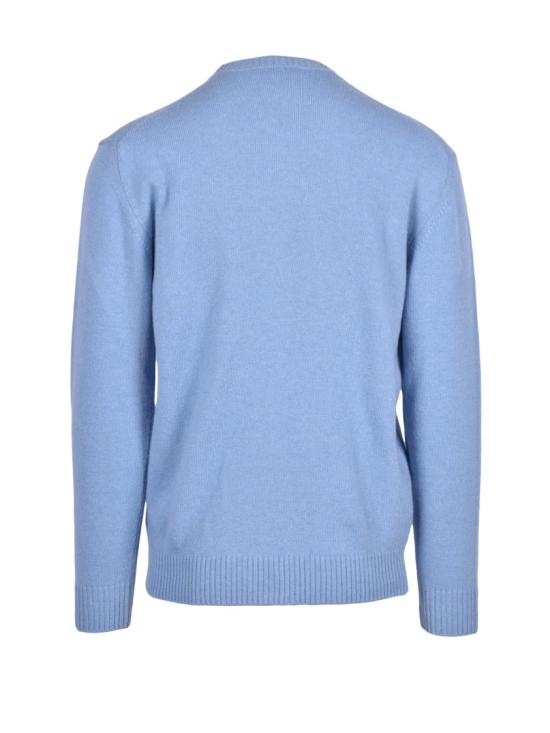 25FW Cashmere Company P. 니트웨어 클래식 크루넥 스웨터 (연한 파란색 울 소재) - CASHMERE COMPANY