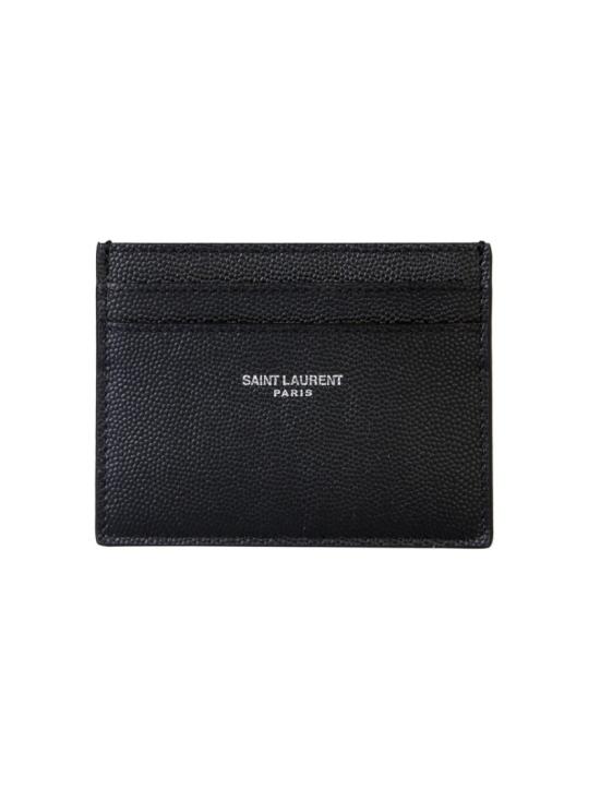  생로랑 그랑 드 뿌드르 엠보스드 레더 카드 케이스 375946 BTY0N1000 Black