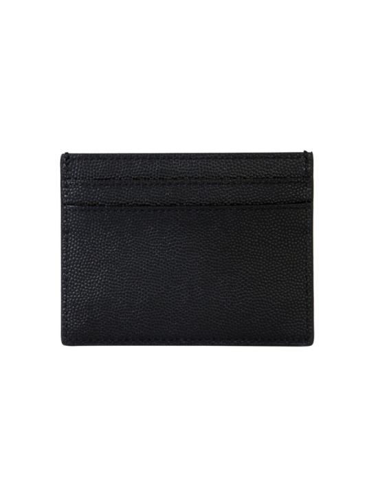  생로랑 그랑 드 뿌드르 엠보스드 레더 카드 케이스 375946 BTY0N1000 Black - SAINT LAURENT