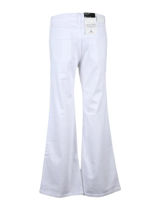 25FW 랄프 로렌 데님 화이트 하이라이즈 스트레치 플레어 진 - RALPH LAUREN