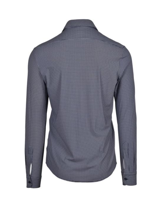 25FW Out/Fit 셔츠 마이크로 체크 패턴의 테크노 스트레치 슬림핏 - OTHER BRANDS